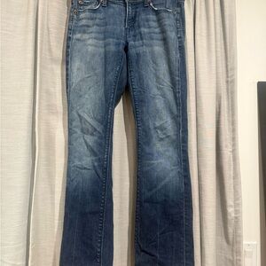 7 For All Mankind Dark Blue Boot Cut Jeans